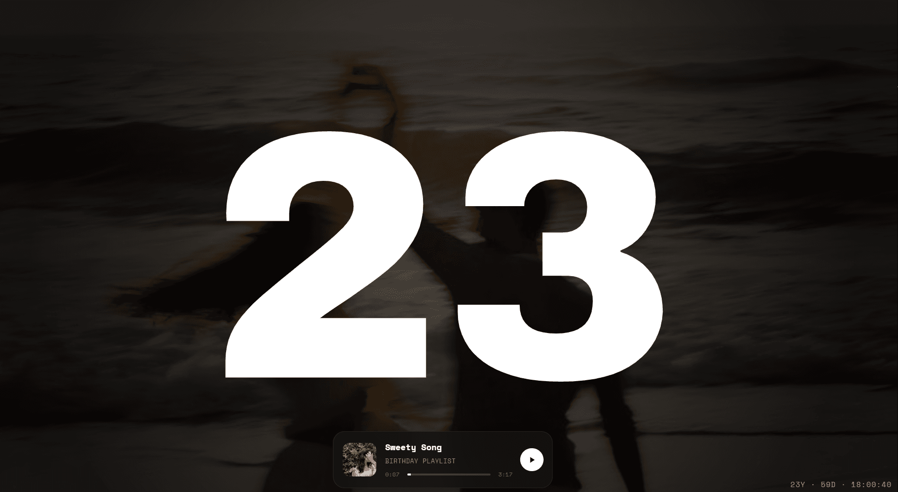 Birthday Website Template 1 (Classic Cinematic Edition)