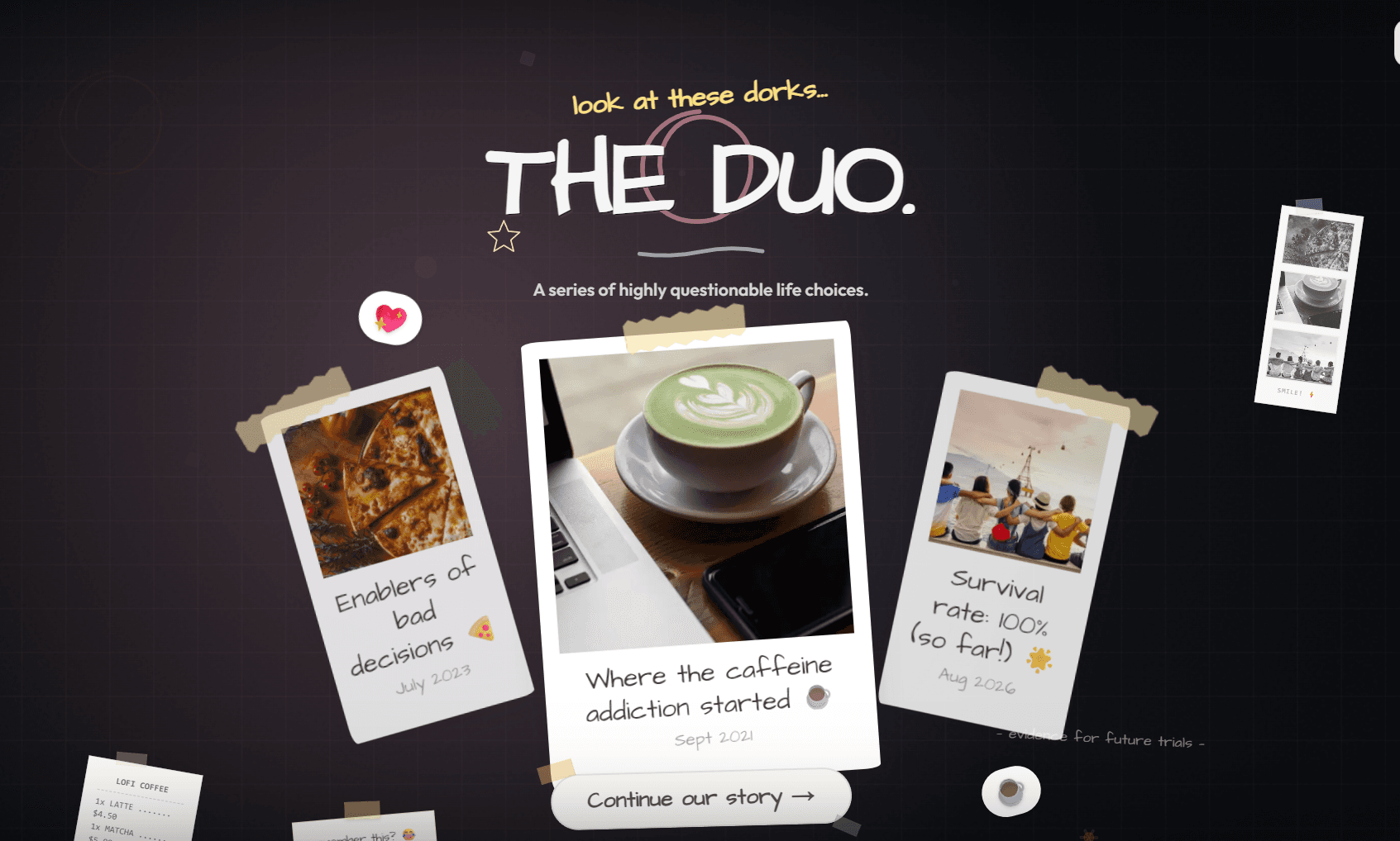 Birthday Website Template 3 (Memories Duo Edition)